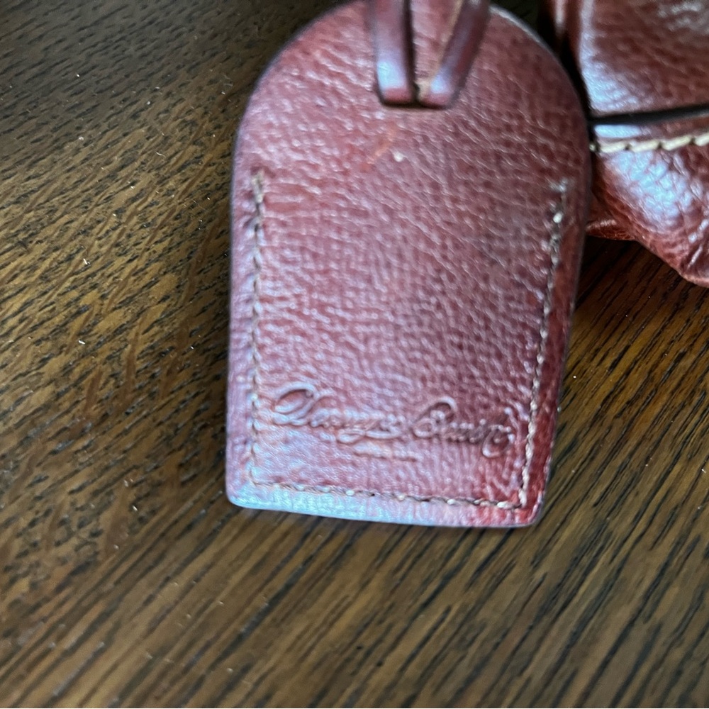 Dooney & Bourke Florentine Vacchetta Leather Chestnut Izzie Shoulder Bag AS IS - Picture 5 of 9